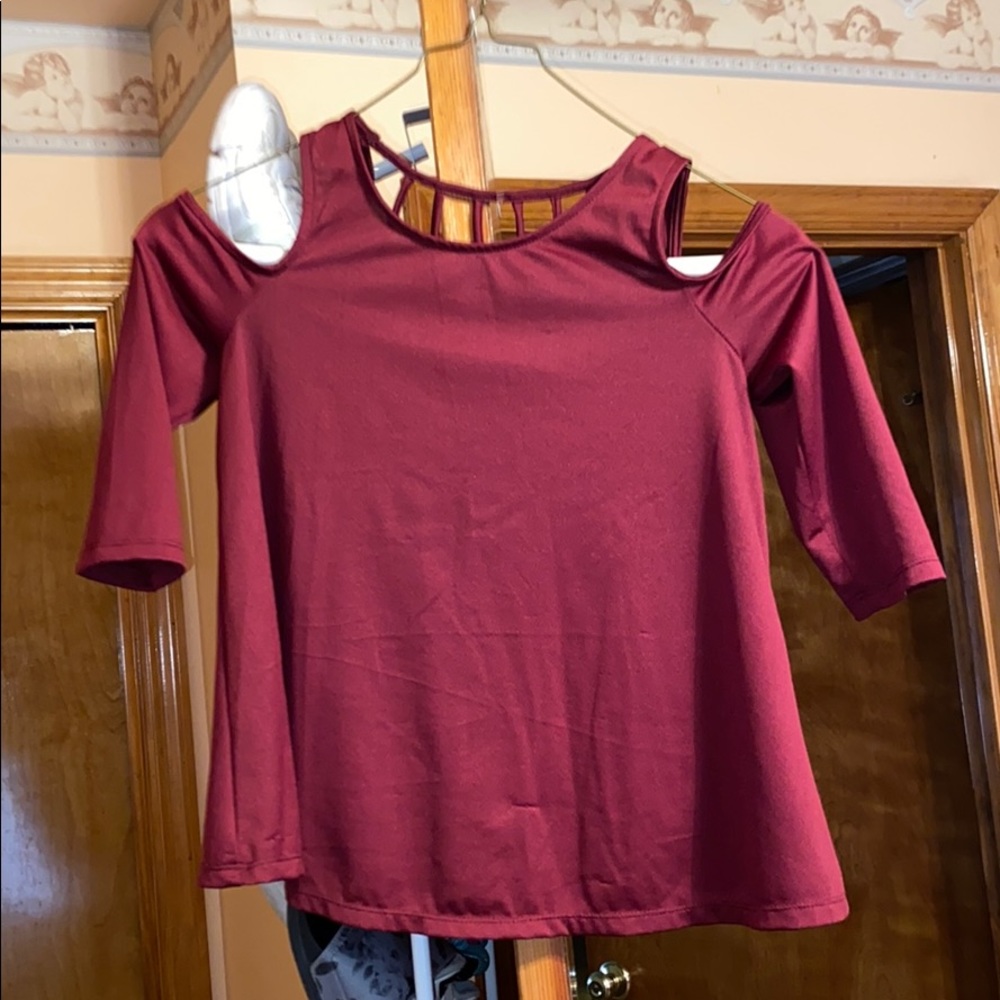 3 for $12 peep shoulder top